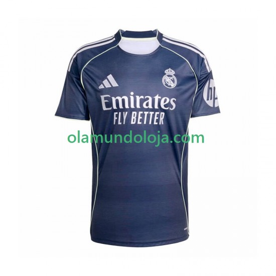 Camisola Real Madrid Homem Equipamento Segundo 2025-2026 Manga Curta